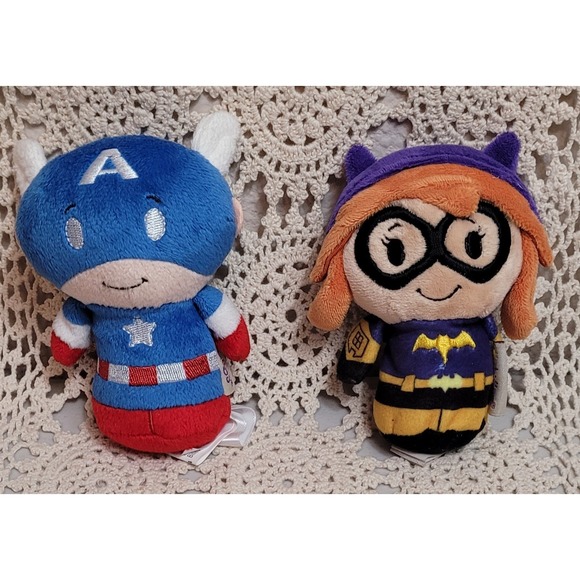 Hallmark Other - Hallmark, 4" Itty Bittys. Captain America and Batgirl. Great‎ Condition.